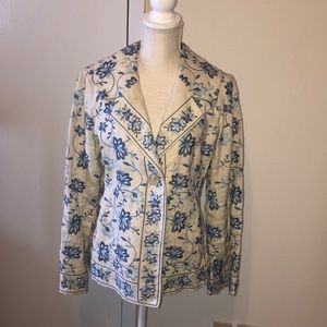 *J.Jill flowered blazer